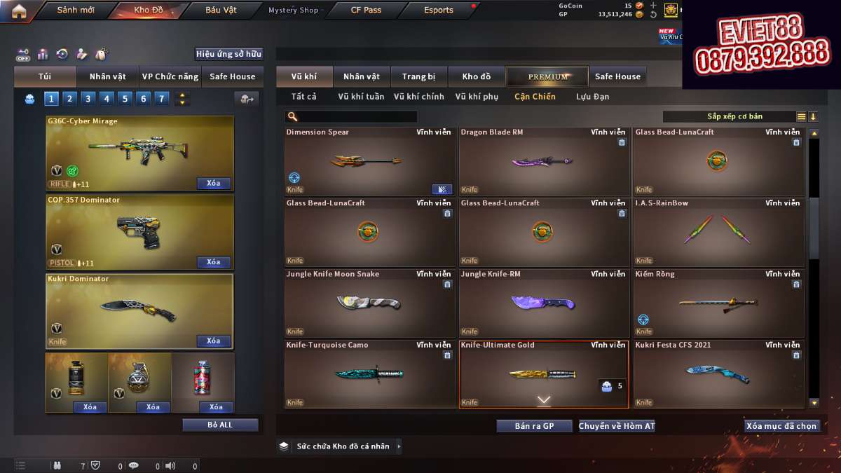 shop acc cf uy tin gia re